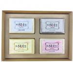 手工香皂禮盒4入(麻油/椰子油/亞麻)
