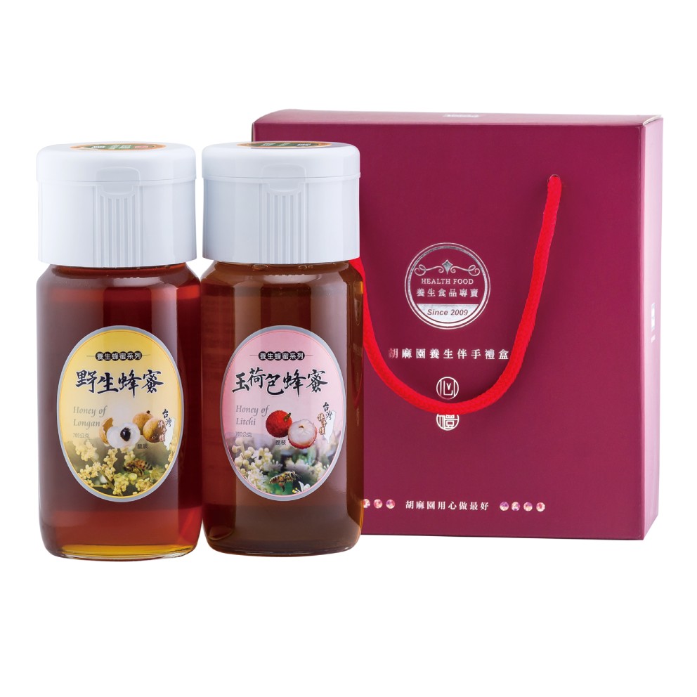 養生純蜂蜜禮盒(玉荷包+野生)